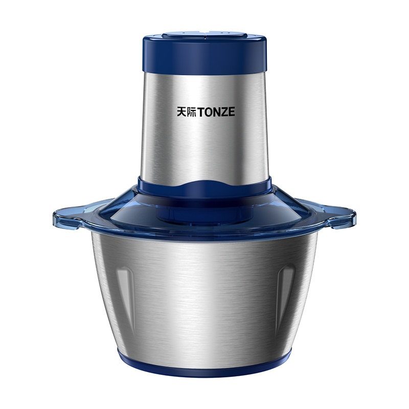 天际绞肉机家用电动小型多功能料理机搅拌机打肉碎肉机绞菜绞馅机300w大功率2.0升容量蓝色SJ3-A211W