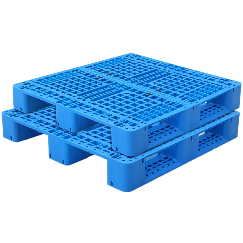 企采严选 塑料塑胶网格川字托盘货架垫仓板叉车板地台地垫 1200*1200*155八钢