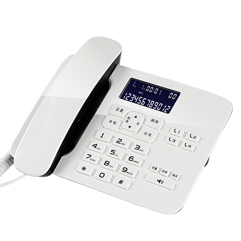 飞利浦 商务有线座机语音报号式固定电话机CORD492