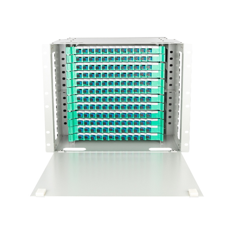 千天(QANTOP)ODF光纤配线架配线柜单元箱空箱单模熔纤机柜熔接盘终端盒 144芯满配SC单模 QT-ODF029