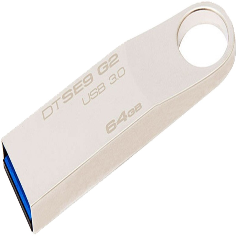 金士顿 64GB( U盘 USB3.0 )DTSE9G2 金属银色亮薄