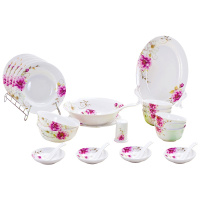 斯凯绨(Sky Top) 餐具套装碗盘碟碗筷陶瓷骨瓷 36头花之裳