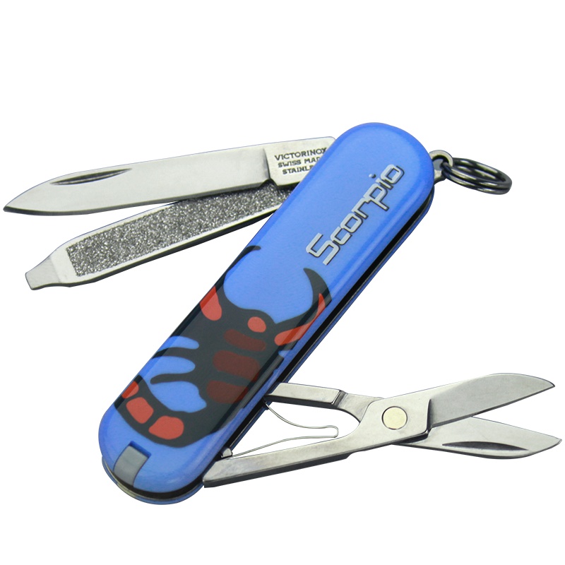 正品维氏瑞士军刀小刀刀具星座刀天蝎座Z0.6223.2.SCOR折叠水果刀