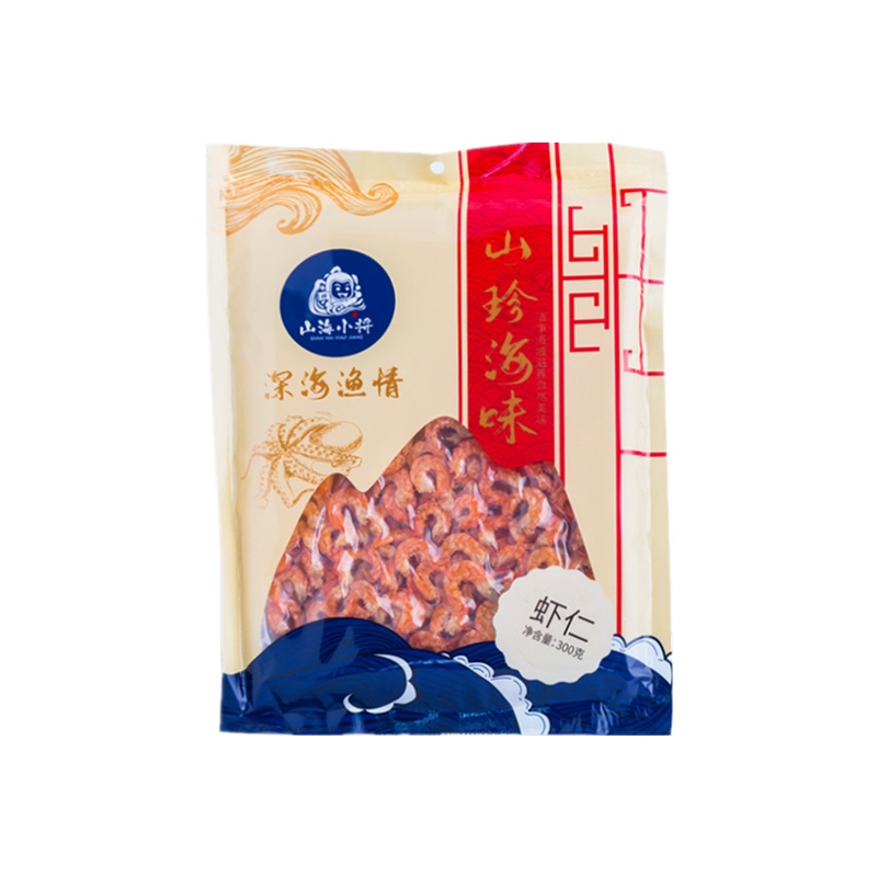 山海小将 特级野生虾仁干300g