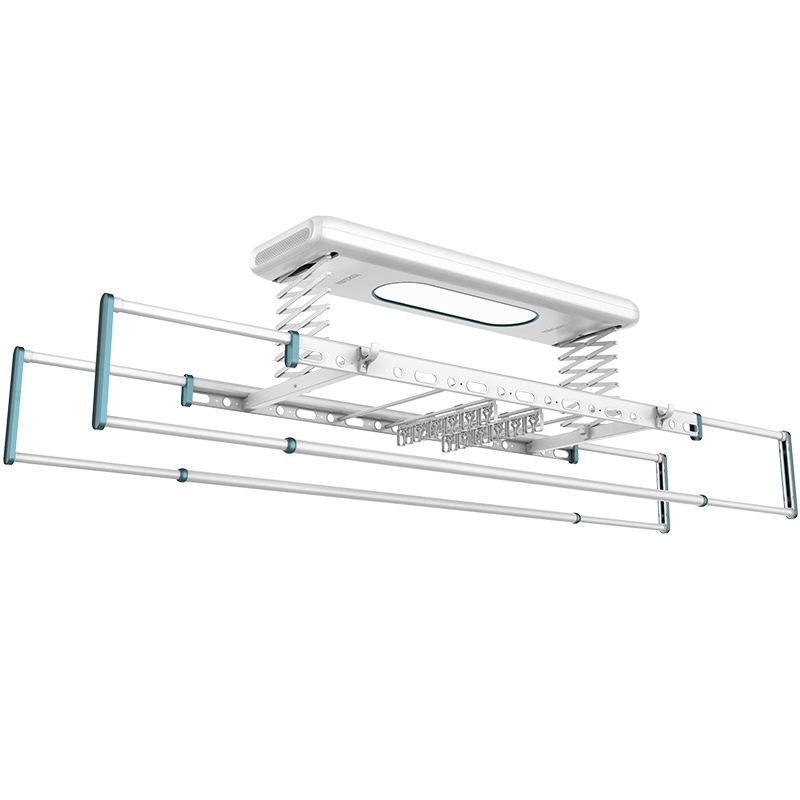 好太太智能电动晾衣机升降天猫精灵遥控阳台凉衣晒被伸缩杆D-3126遥控+小横杆+LED照明+保修三年