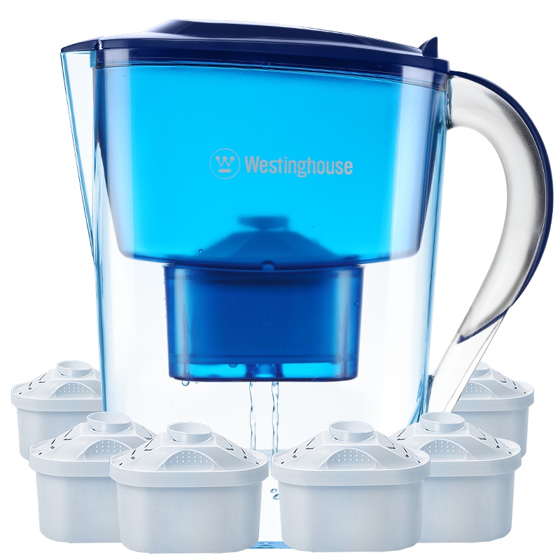 西屋（WESTINGHOUSE）净水壶WT-B02净水杯净水器3.5升台上式一壶七芯