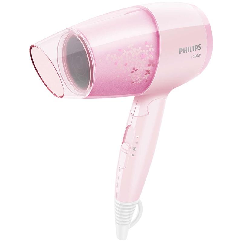 飞利浦(Philips) 电吹风机家用 1200w大功率小巧迷你电风吹恒温设计冷热风3档吹风筒BHC017/05