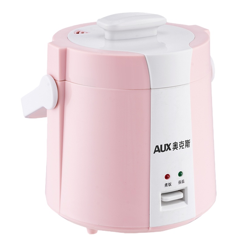 奥克斯(AUX)电饭煲 WXA-0121BM 迷你家用单人小型1-2人的一人食便携宿舍电饭锅 粉白色升级款