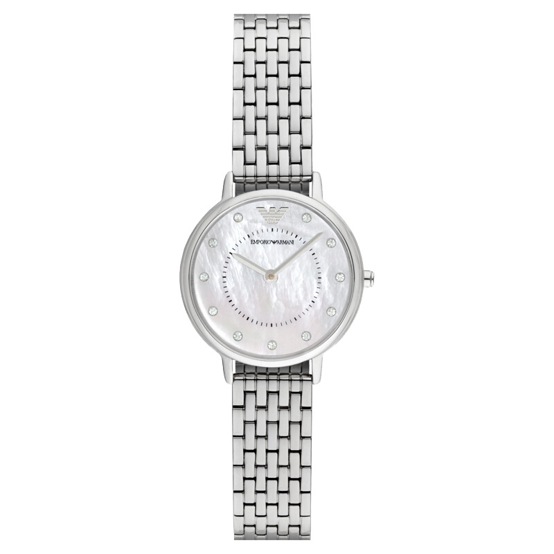 阿玛尼(Emporio Armani)手表钢制表带时尚休闲简约石英女士腕表AR2511
