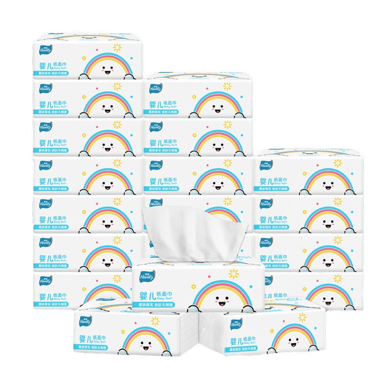 亨奇 抽纸 婴儿优选柔滑原木软抽纸巾 3层 270张*30包(出行便携装)母婴抽取卫生纸面巾纸餐巾纸擦手纸 整箱家庭装