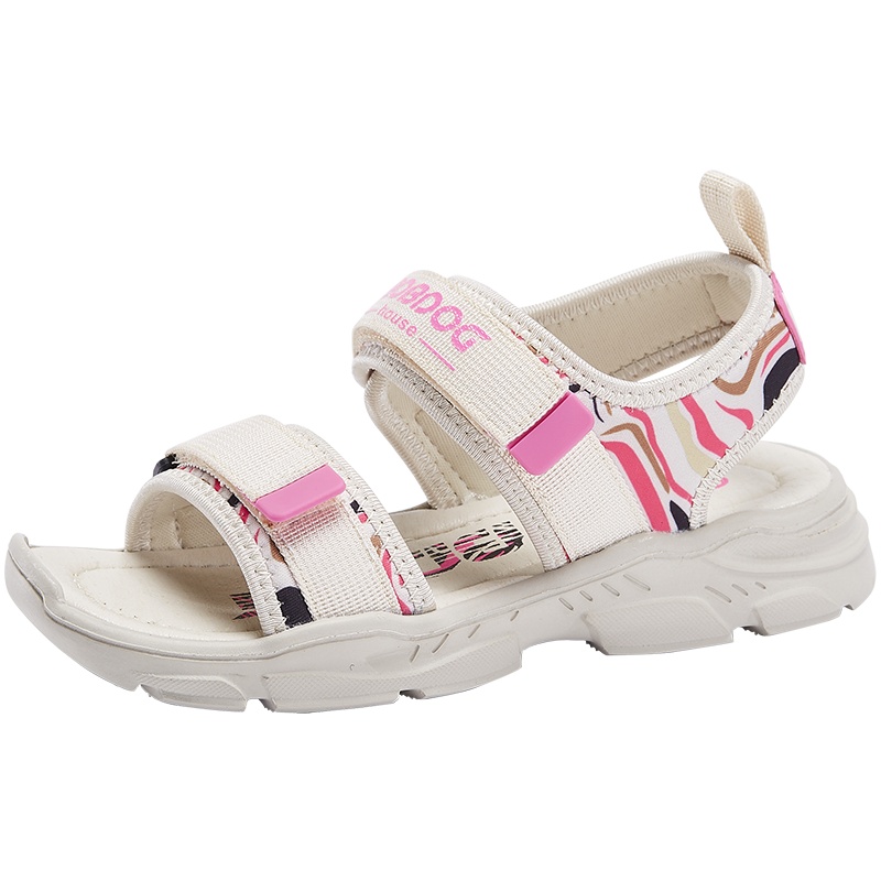 BOBDOG HOUSE巴布豆童鞋女童凉鞋2019夏季儿童软底韩版女孩时尚沙滩鞋T9271