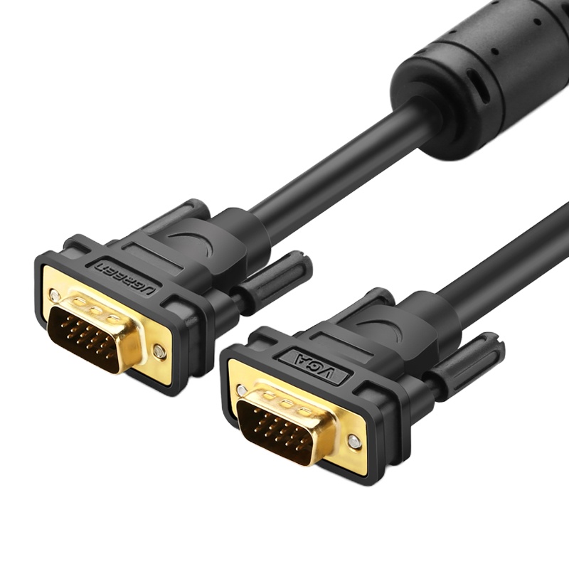 绿联VGA线视频数据线3+6线芯电脑显示器投影仪连接线延长线 1.5米