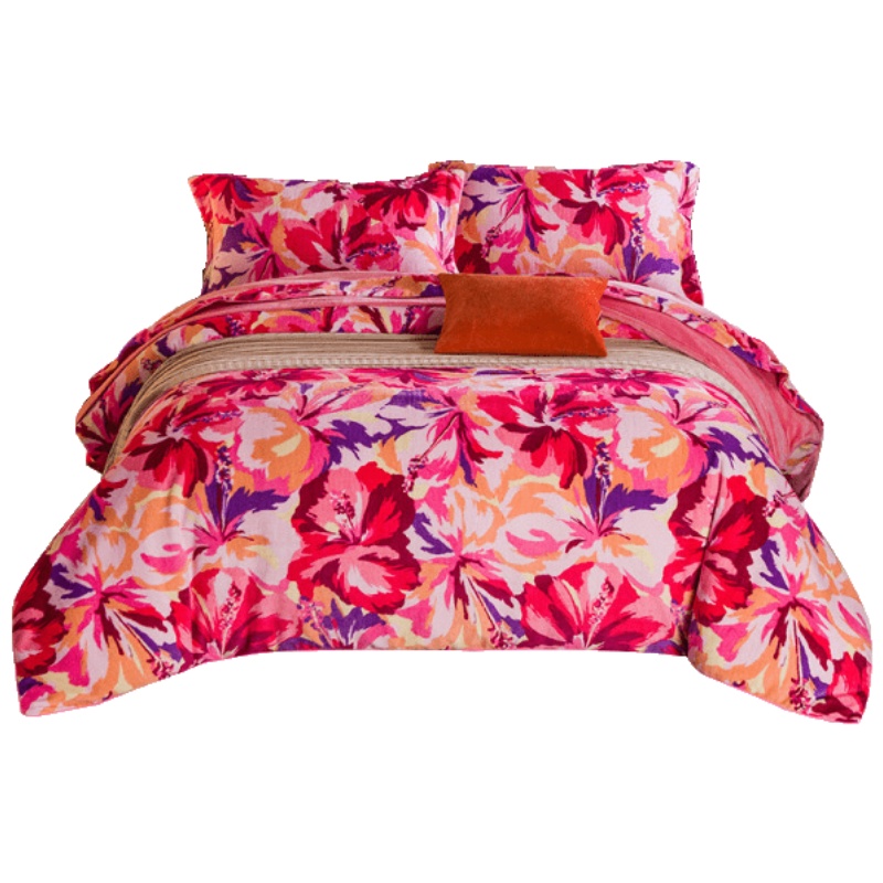 维科家纺床上用品棉拉舍尔四件套暖睡康套件冬季保暖加厚四件套