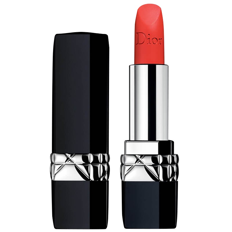 [国内专柜版]迪奥烈艳蓝金唇膏3.5g 888#哑光口红 橘调正红 发财开运色