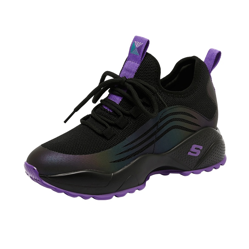 马克华菲2019女士老爹鞋新款春季运动鞋透气女款板鞋网面透气女网鞋休闲鞋