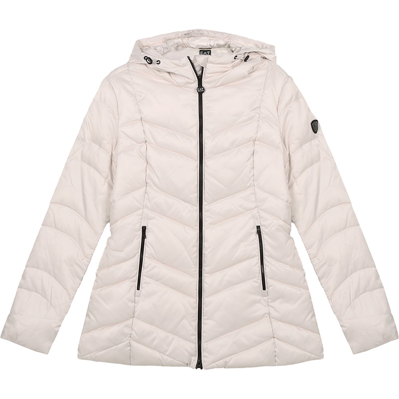 EMPORIO ARMANI EA7 阿玛尼 女士 聚酯纤维连帽棉服外套 6HTB03 TN05Z
