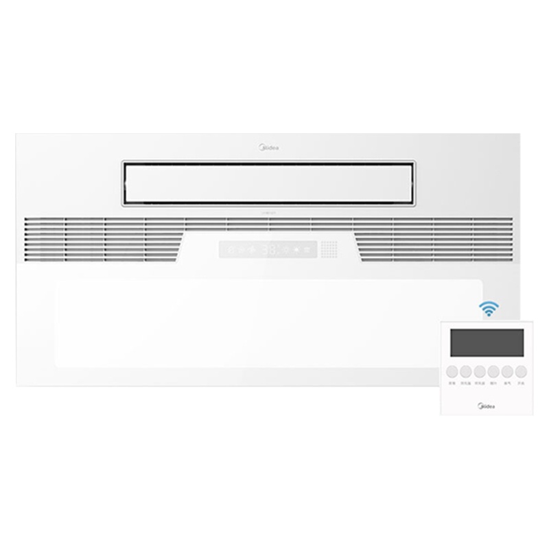 美的 Midea大凉霸LY1901-S71厨房冷风机卫生间集成吊顶凉霸数字显示换气吹风照明一体遥控摆叶浴霸三合一换气模块
