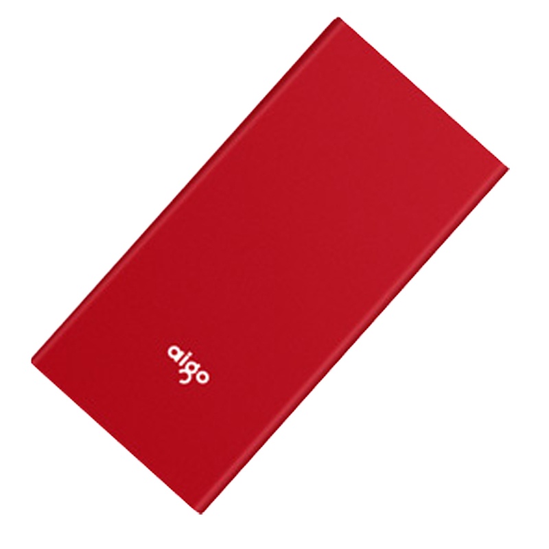 爱国者(aigo)W100 10000毫安 锖色/红色备注可选 便携手聚合物全金属充电宝