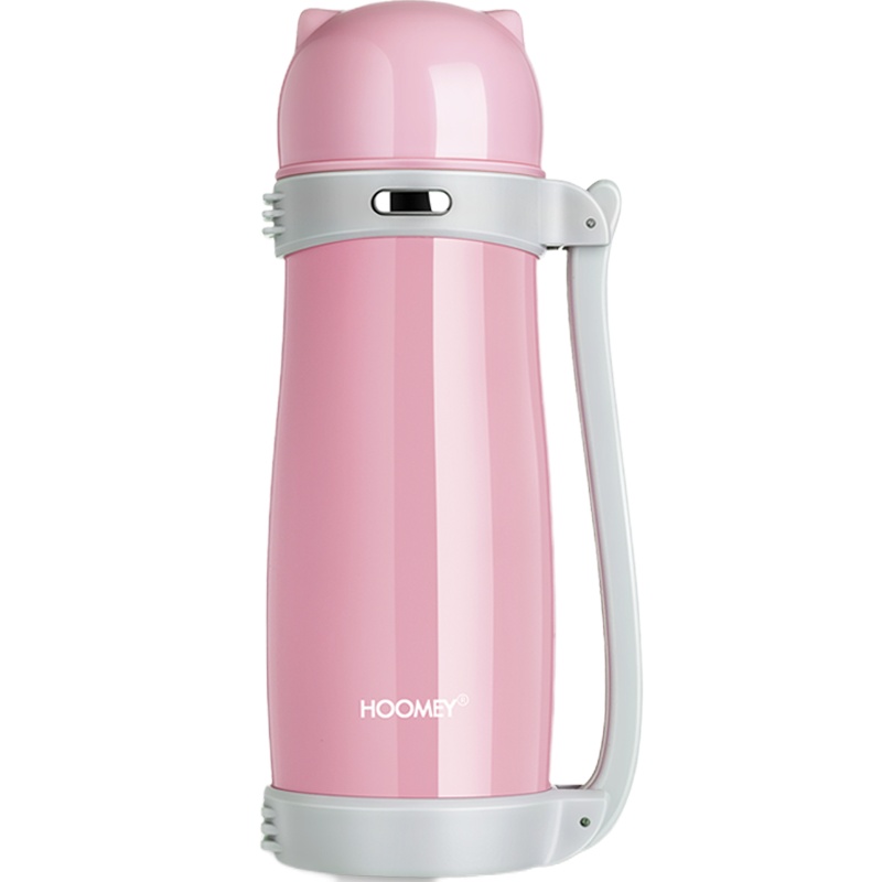HOOMEY/亲爱的1000ml大容量保温杯可爱便携水杯户外保温瓶宝宝婴儿外出水壶女