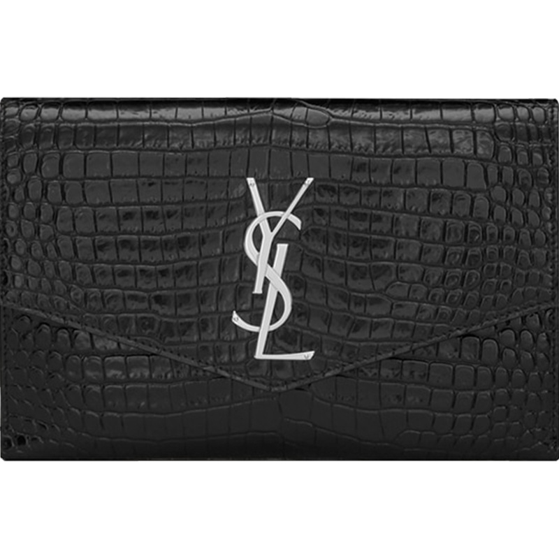 【预定】YSL/圣罗兰 UPTOWN鳄鱼纹皮革链条钱包 607788 19*12*3CM