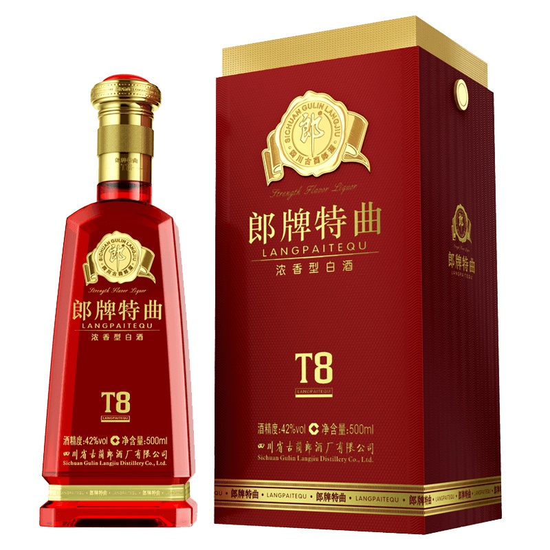 郎酒 郎牌特曲T8 42度 500ml 单瓶装 浓香型白酒