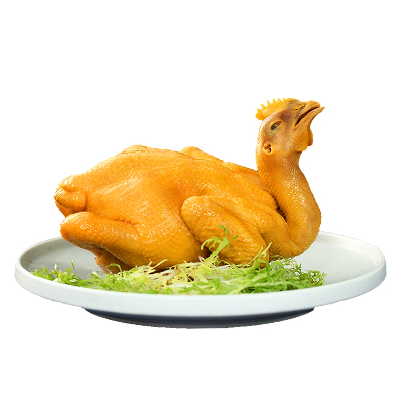 温氏 供港鲜熟盐焗鸡 500g 高品质供港鸡 农家散养土鸡走地鸡大公鸡 古法盐焗鸡卤味熟食肉类