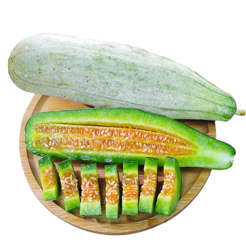 [五个农民]山东寿光头茬羊角蜜甜瓜4.5斤大果礼盒单果400g+农家种植新鲜水果脆甜爽口顺丰发货