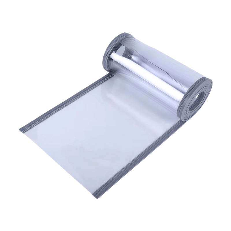 四季空调透明门帘磁吸磁性粘条隔断塑料pvc超市商场商用隔热挡风门帘磁铁自吸防蚊防风软门帘定做