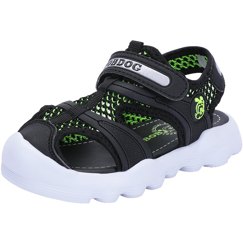 巴布豆童鞋儿童凉鞋男女童2019新韩版软底1-3岁小童包头宝宝鞋子