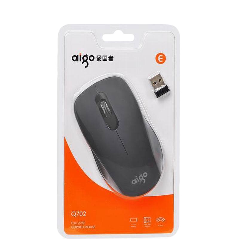 爱国者(aigo) Q702 无线鼠标办公家用USB无线鼠标笔记本台式电脑通用