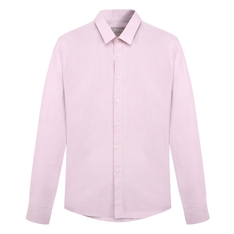 鄂尔多斯休闲纯棉透气男士长袖衬衫衬衣