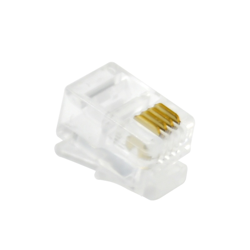 酷比客(L-CUBIC) LCLNC3PLUG44 4P4C四芯RJ11电话水晶头 100颗