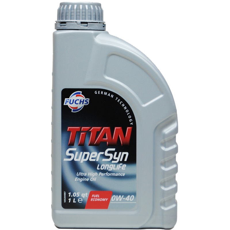 Fuchs福斯 欧洲进口 泰坦聚能LONGLIFE 0W-40 SN级 超级全合成机油 1L