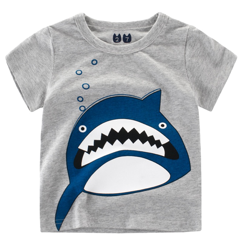 韩版童装夏季时尚新款儿童T恤男童短袖圆领宝宝衣服潮牌元氣小猴STRONGMONKEY