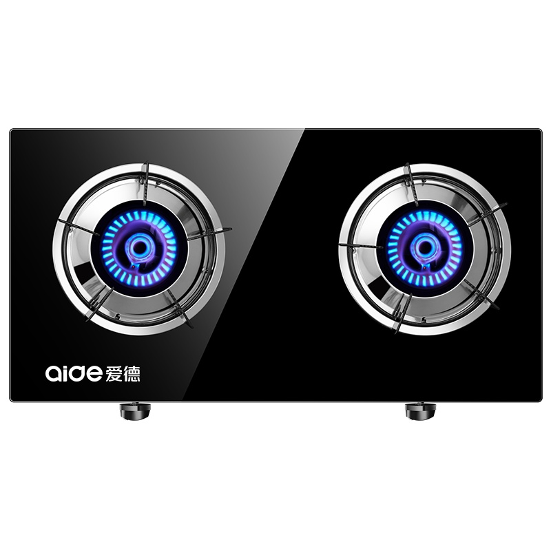 爱德(aide)煤气灶台式双灶 钢化玻璃台上式燃气灶家用台面老式双眼炉非嵌入式小型炉具打火灶灶具 液化气灶 JZY-Q1