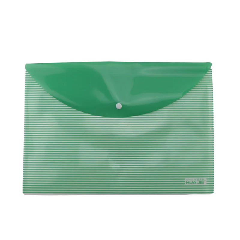 华杰（HUA JIE）EN1000 A4文件袋/圆形盖按扣袋10个装 颜色随机