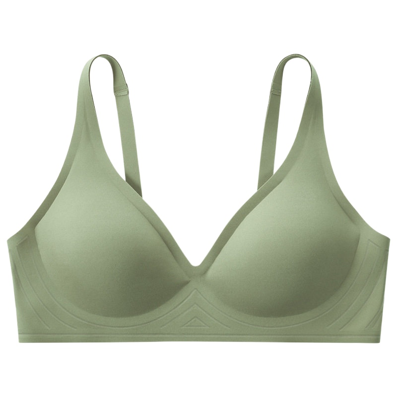 俞兆林夏季无痕果冻条内衣女无钢圈薄款小胸聚拢调整型运动文胸罩舒适