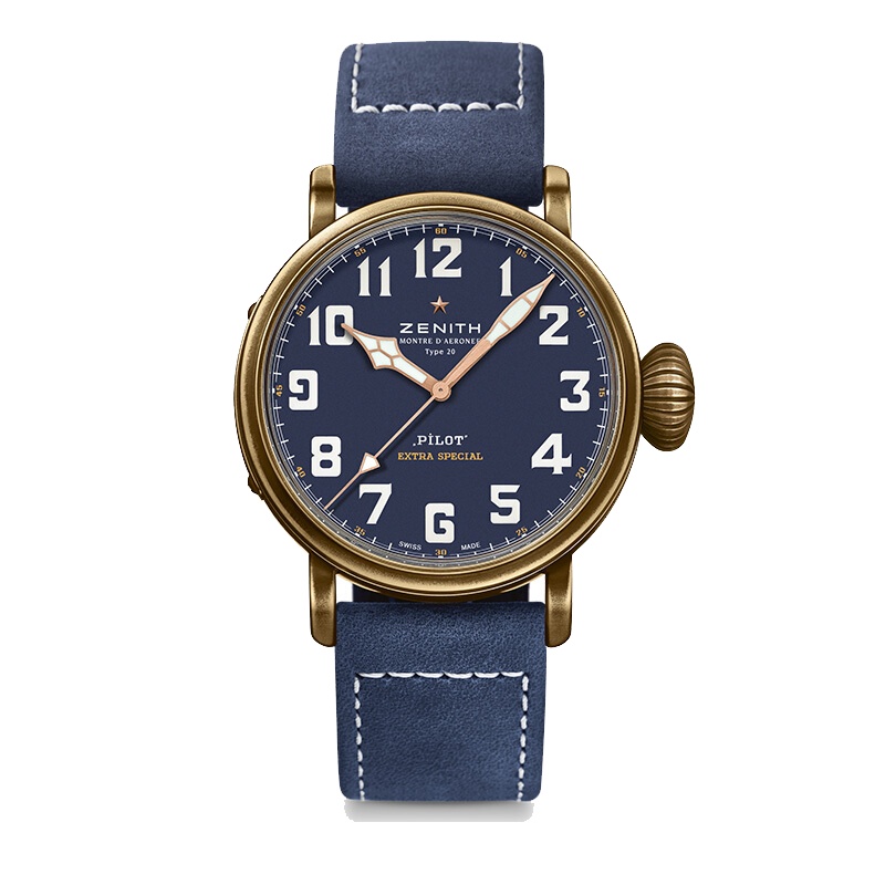 Zenith真力时飞行员系列自动机械男士手表29.2430.679/57.C808