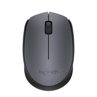 罗技(Logitech)M170灰黑色无线鼠标+鼠标垫
