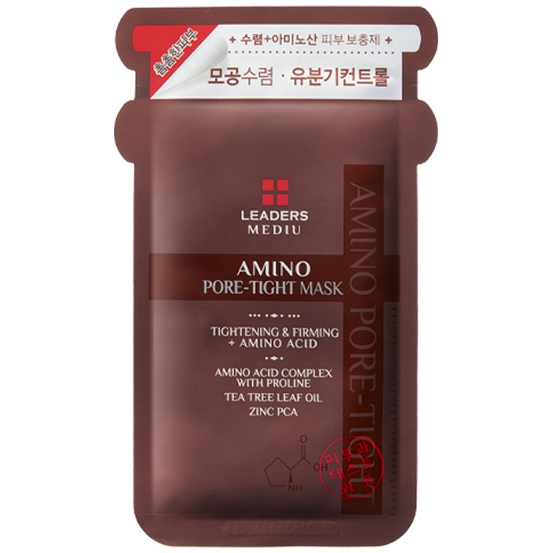 LEADERS 丽得姿 美蒂优氨基酸收缩毛孔面膜 10片/盒 深层清洁 收缩毛孔