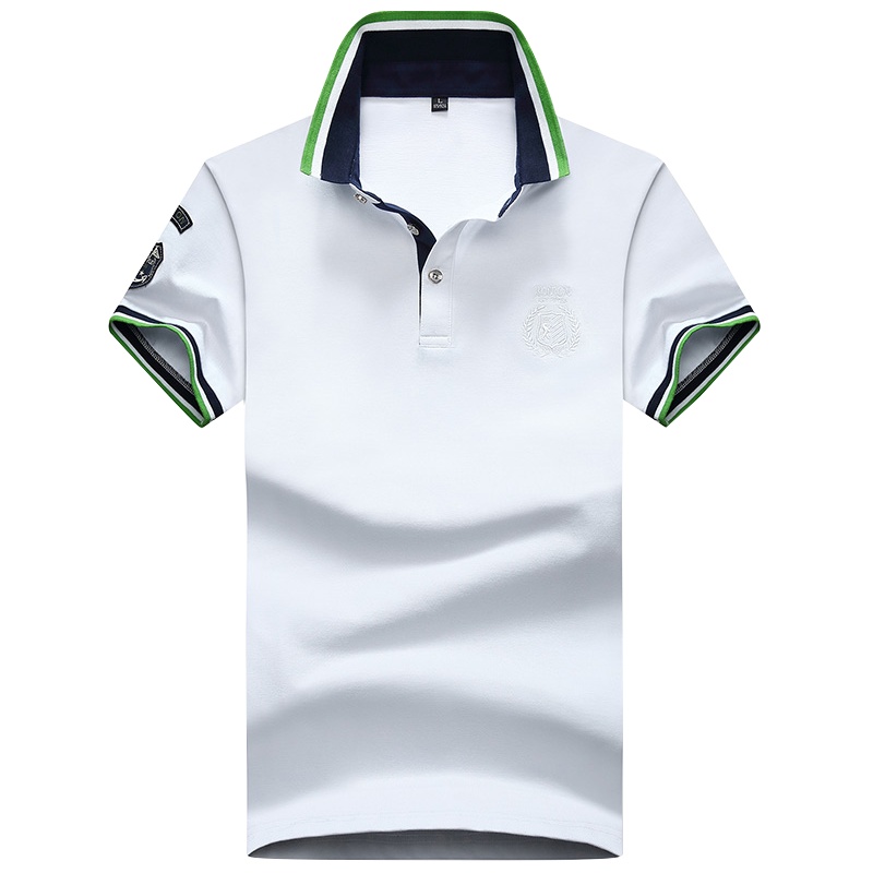 罗蒙男士短袖T恤衫2020夏季新款商务休闲polo衫中青