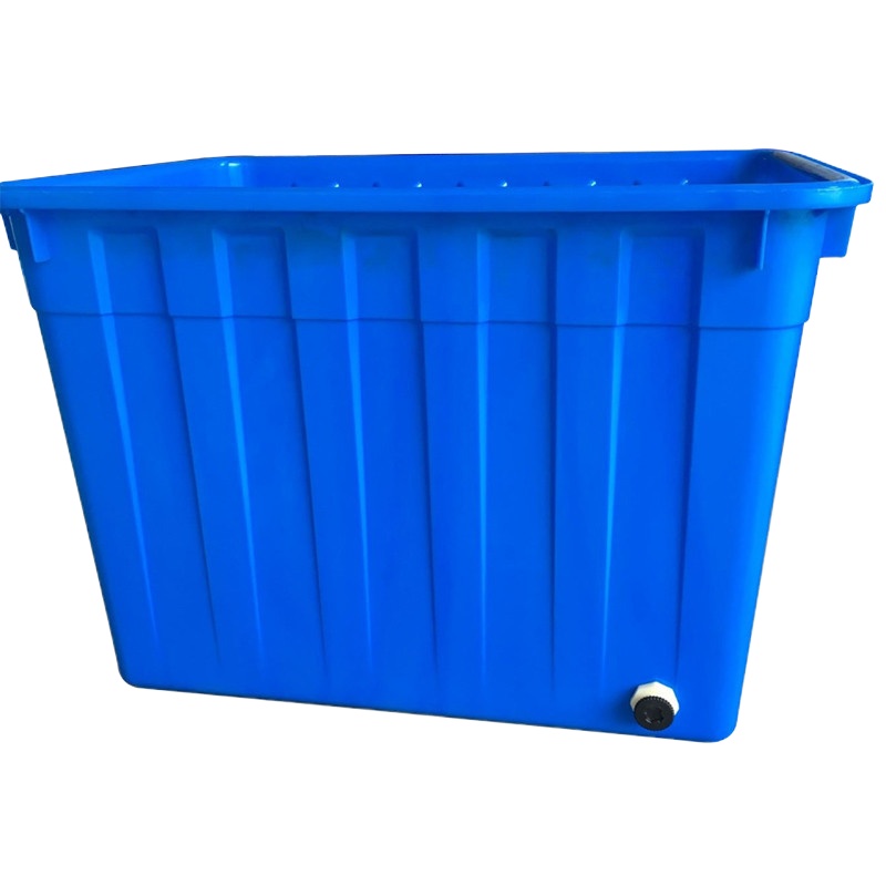 加厚塑料水箱长方形周转储水箱洗澡桶养鱼龟水产养殖泡瓷砖箱水桶 加厚红色200升81*60*59(厘米)