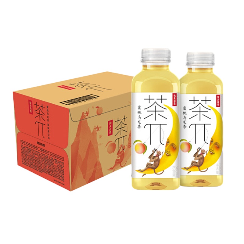 农夫山泉 茶π(茶派)茶饮料 蜜桃乌龙茶500ml*15瓶 整箱装(新老包装随机发货) -SH