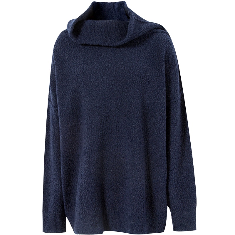 伊芙丽针织衫女春装新款打底衫女长袖内搭高领毛衣女宽松