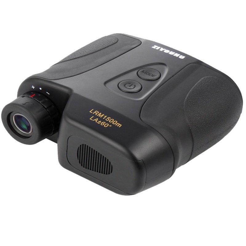 ZIYOUHU自由虎新款1500米激光测距仪 6倍高清双筒电子激光测距望远镜