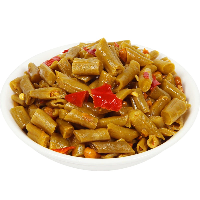 分享装(500g*5包)共5斤 酸辣豆角豇豆即食咸菜红油豆下饭菜酱菜咸菜