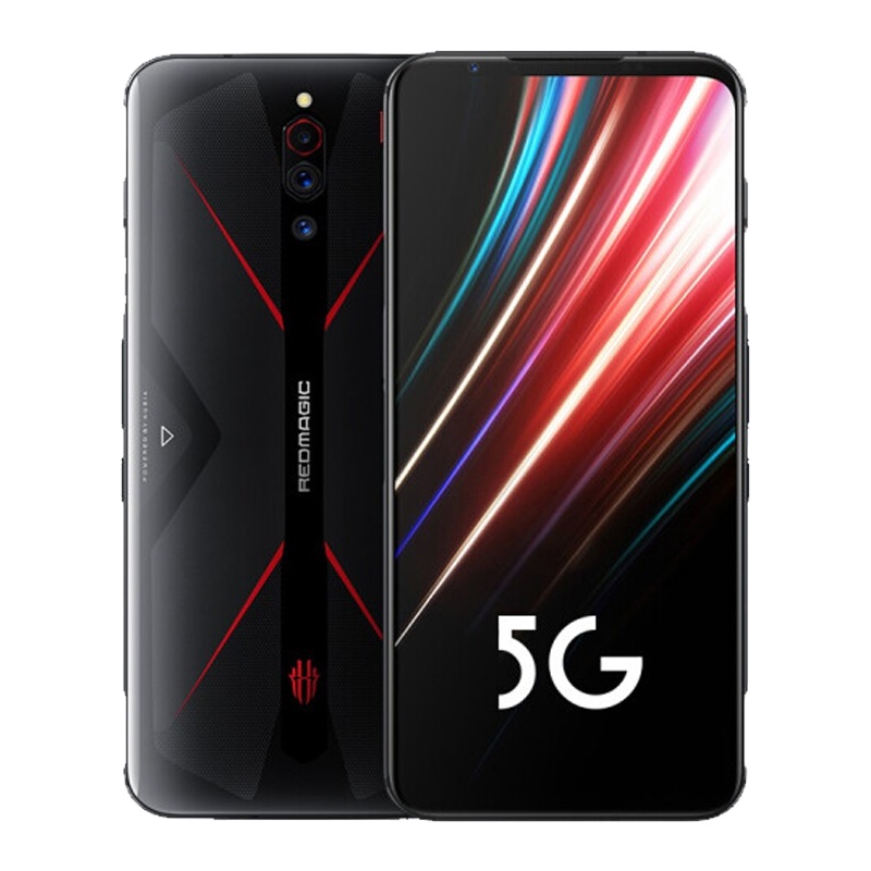 努比亚 nubia 红魔5G 电竞游戏手机 全网通 8GB+128GB 骇客黑 移动联通电信5G手机骁龙865 144Hz屏幕刷新率 内置风扇散热 红魔4代5g透明版