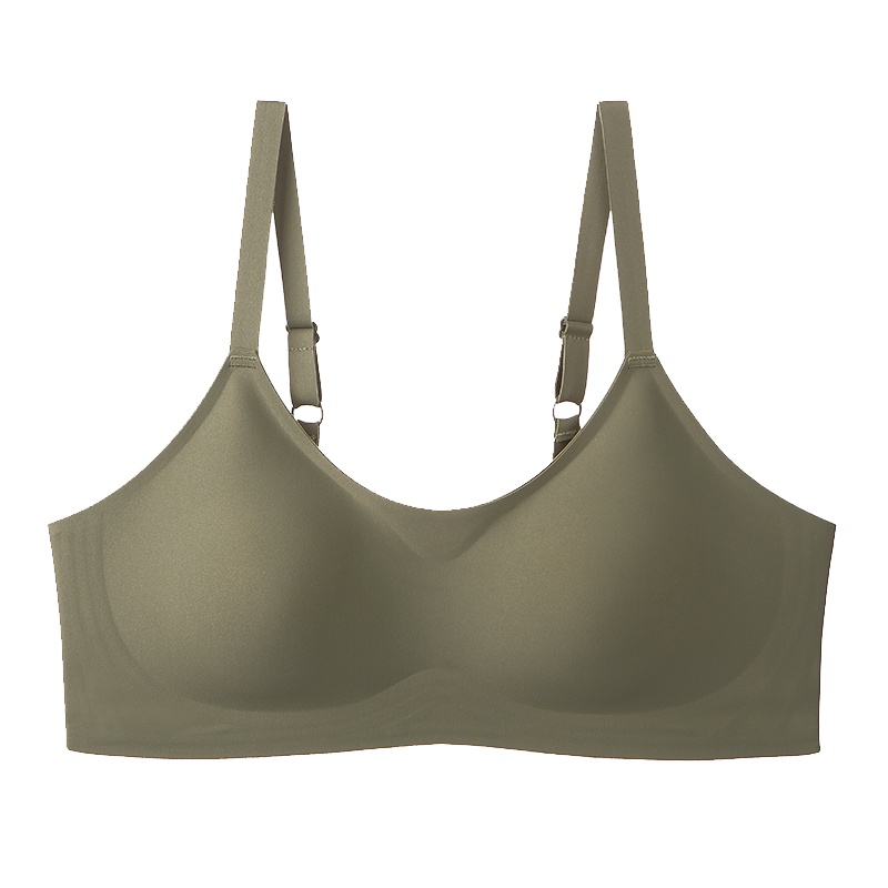 果冻条夏季无痕内衣女无钢圈薄款小胸聚拢调整型收副乳文胸罩