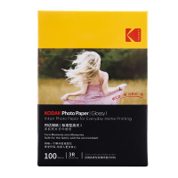 柯达(KODAK)喷墨纸家庭标准3R-100张/包 高光彩色喷墨打印照片纸相机纸