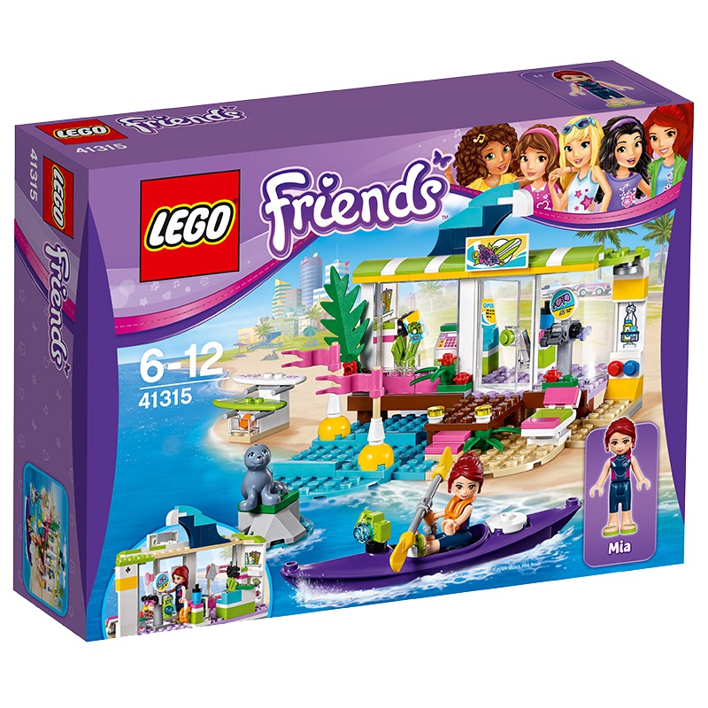 LEGO乐高 Friends好朋友系列 心湖城冲浪店41315 塑料玩具 6-12岁 100-200块